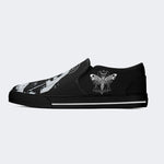 Unisex Skull Print - Slip On Shoes