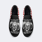 Art Skull Goat Print - Slip On Shoes