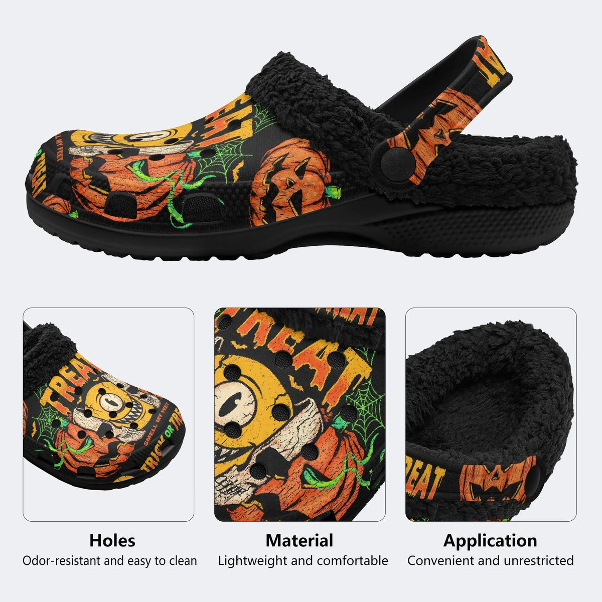 Monster Trick Treat - Fur Lined Slippers/Sandals