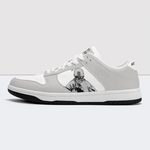 Skull & Letter Dunk Low Leather Sneakers