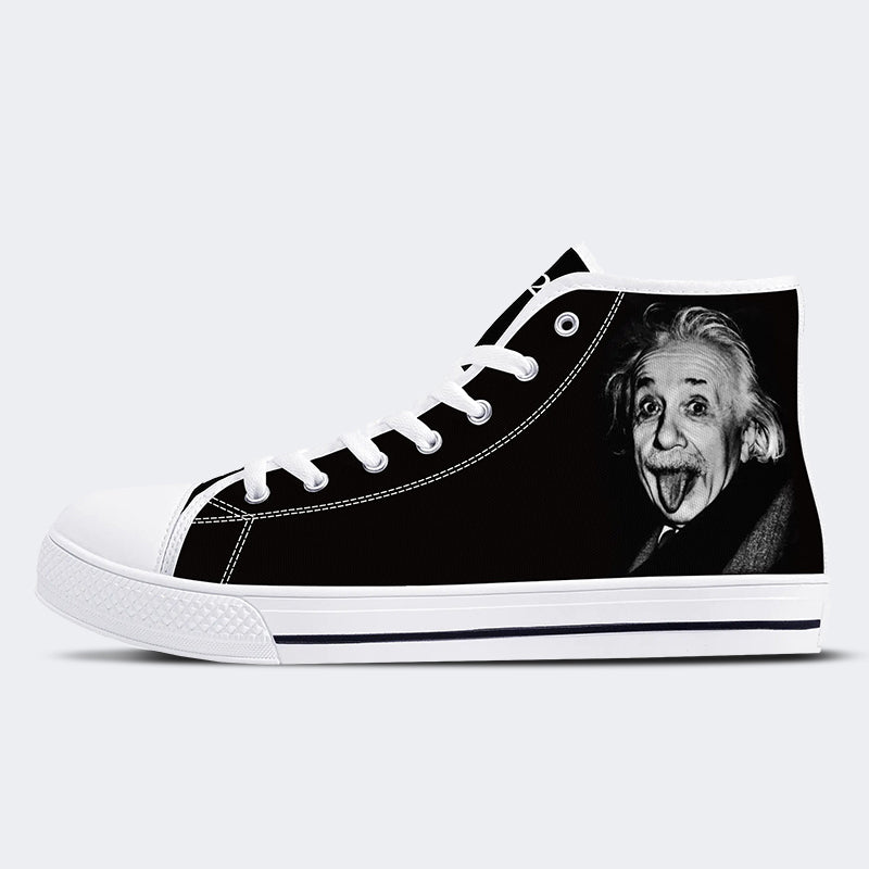 Albert Einstein (E=MC2) High Top Canvas Shoes