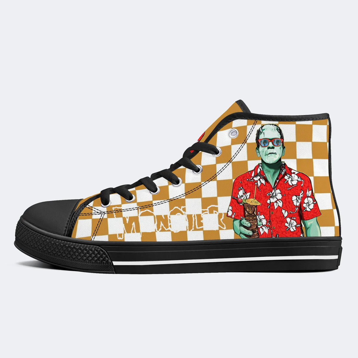 Unisex Monster Print - High Top aus Canvas