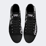 Horror Movie Vintage Graphic Print - High Top Canvas
