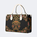 Old School Devil's Eye Print - Leather Handbag