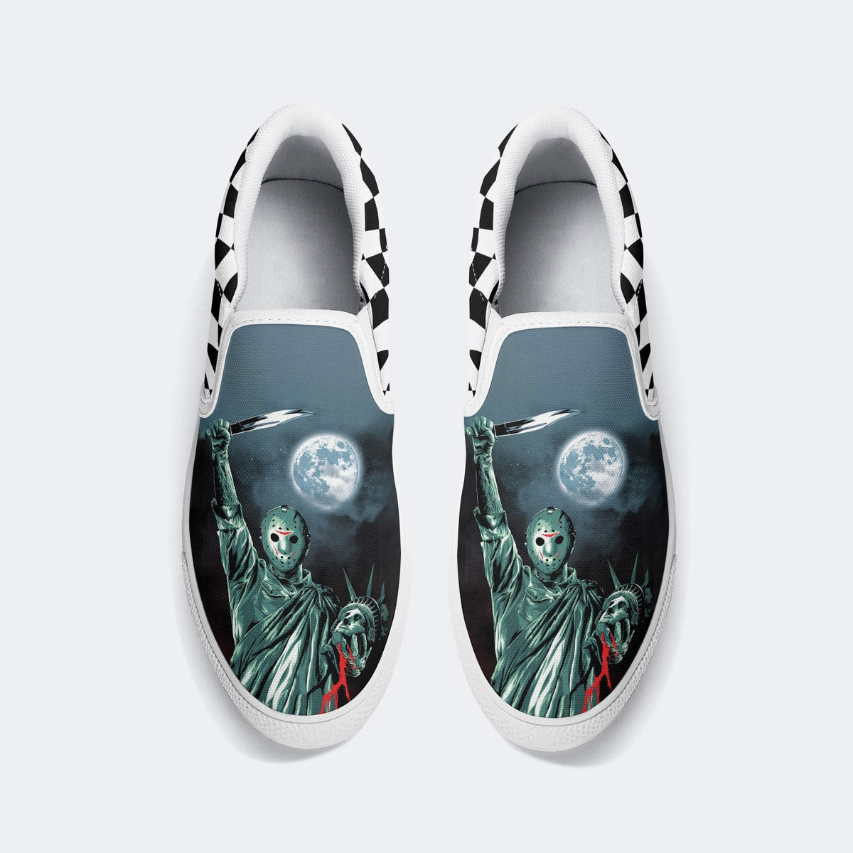 Jason Voorhess Halloween Print - Slip On Shoes