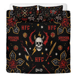 Hellfire Club Skull Print - Three Piece Bedding Set