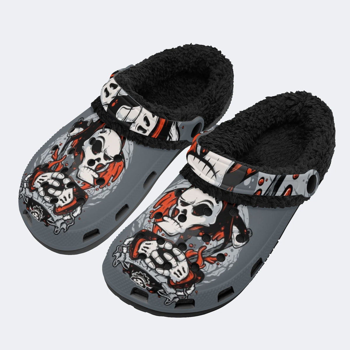Dark Reaper Art - Fur Lined Slippers/Sandals