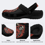 Grim Reaper Scythe Skull - Fur Lined Slippers/Sandals