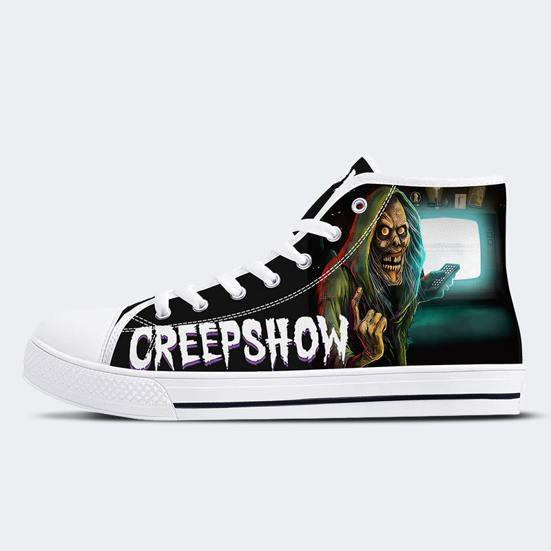 Unisex Horror Movie Vintage Graphic Print - High Top Canvas
