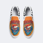 Christmas Ghostface Clown Print - Slip On Shoes