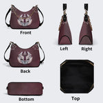 Trivia Moth Print - Leather Crossbody Bag