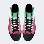 Abrosexual Pride Flag High Top Canvas Shoes