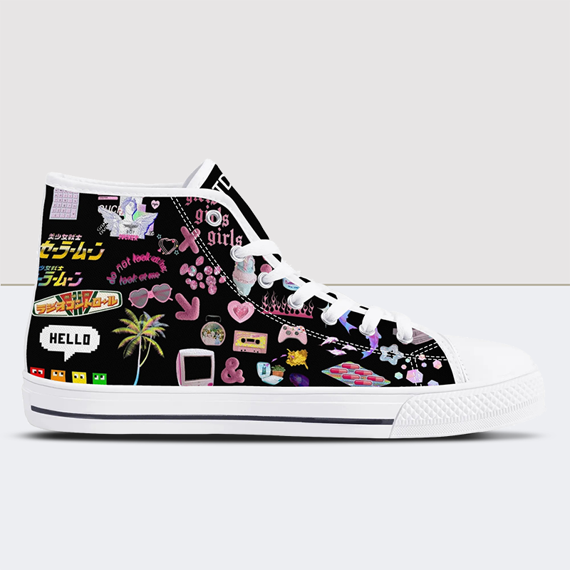 GoodNotes High Top Canvas Shoes