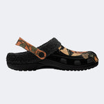 Gothic Pumpkin Witch Halloween - Fur Lined Slippers/Sandals