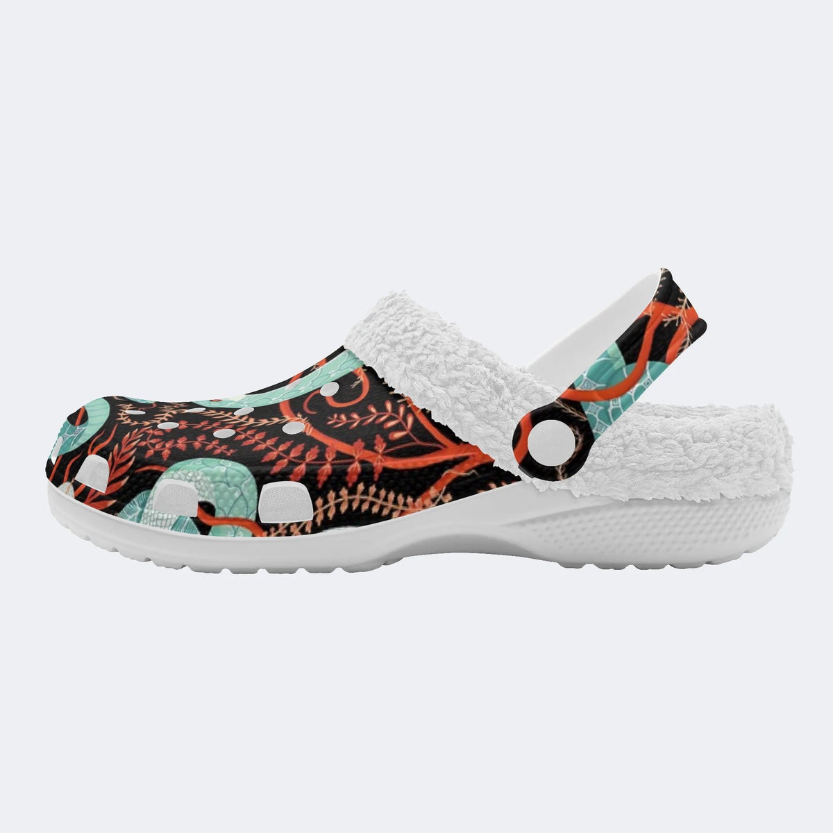 Green Snake Legend - Fur Lined Slippers/Sandals