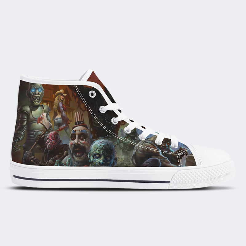 Hommage an den Kult-Horror der 80er - High Top Canvas