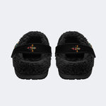 Flame Cowboy Frog Print - Fur Lined Slippers/Sandals