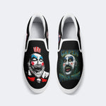 Vintage Horror Art Printed - Slip On Shoes
