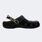 Vintage Tattoo Skull - Fur Lined Slippers/Sandals