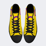 Intersex Flag High Top Canvas Shoes