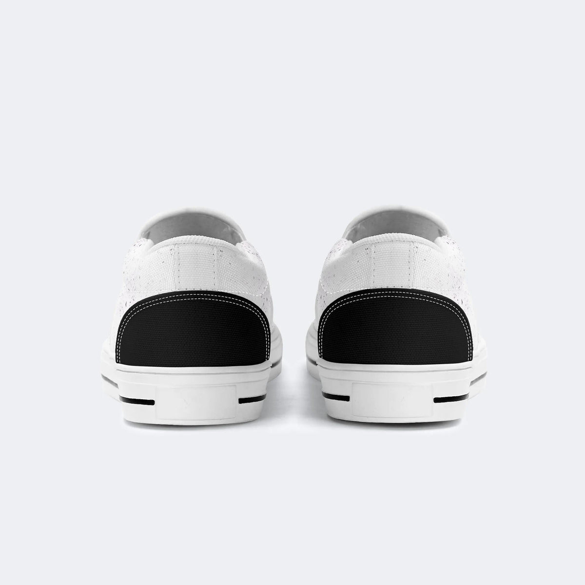 Skateboard Skull Print - Slip On Shoes