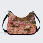 Roses of Heliogabal Print - Leather Crossbody Bag