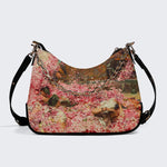 Roses of Heliogabal Print - Leather Crossbody Bag