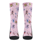 Spider Print On Foundation - Crew Socks