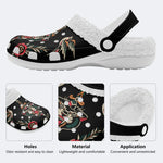 Unisex Tiger Print - Fur Lined Slippers/Sandals