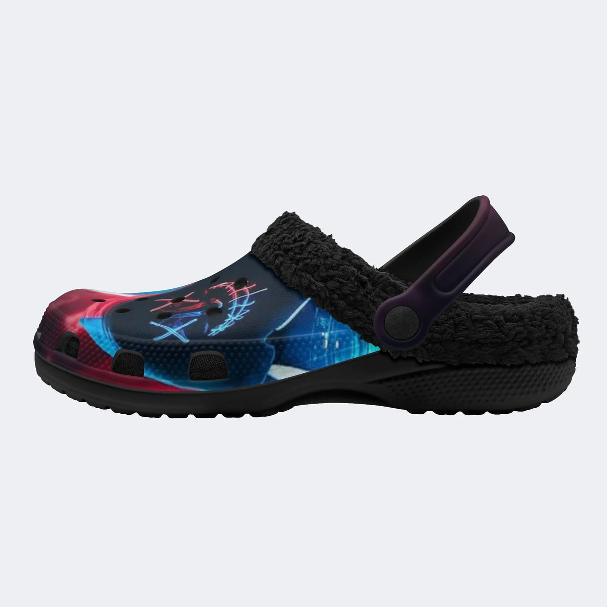 Neon Stitch Mask - Fur Lined Slippers/Sandals