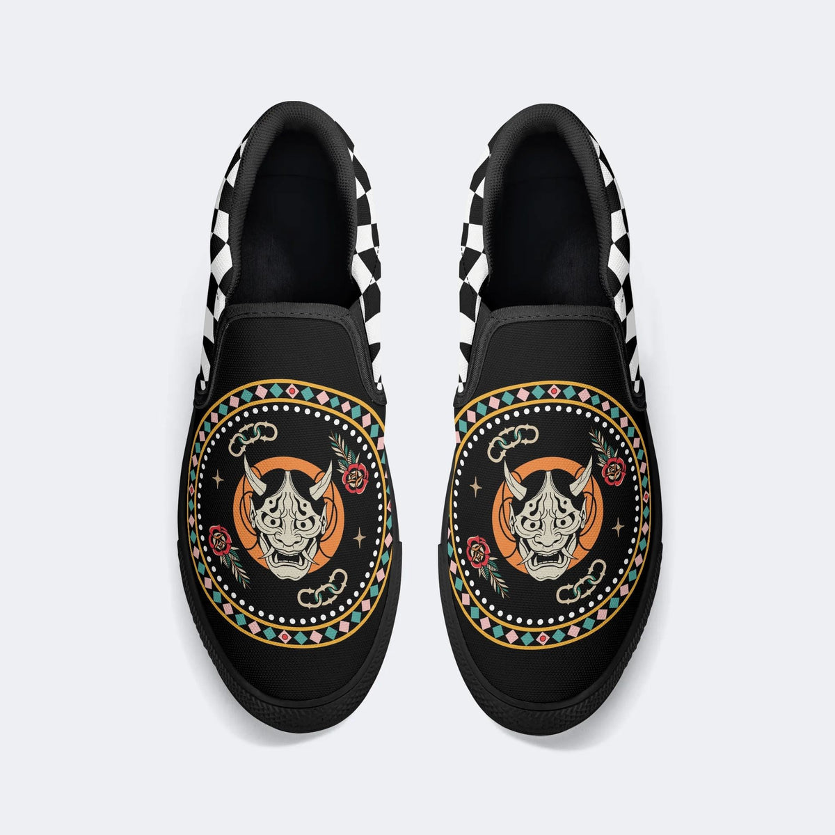 Horror Fangs Ghost Mask - Slip On Shoes