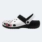 Coquette Halloween Ghost - Fur Lined Slippers/Sandals