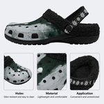 Unisex Retro Terror Advance Print - Fur Lined Slippers/Sandals