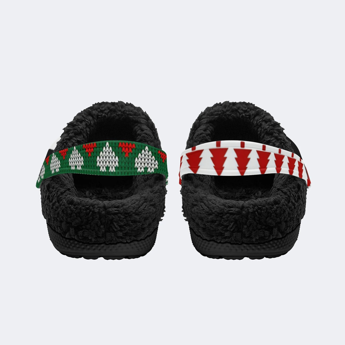 Angry Wolf Print - Fur Lined Slippers