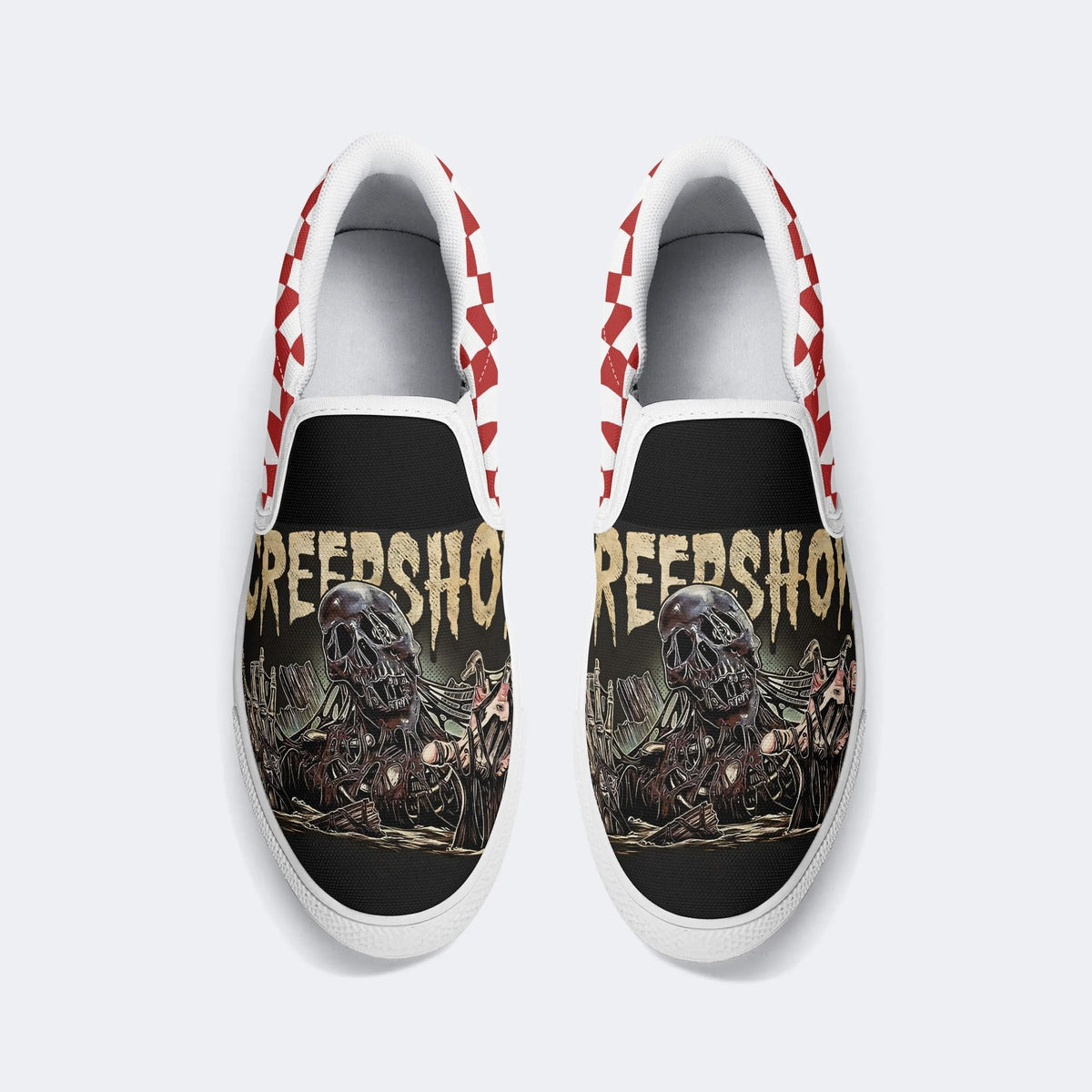 Unisex Horror Movie Print - Slip On Shoes