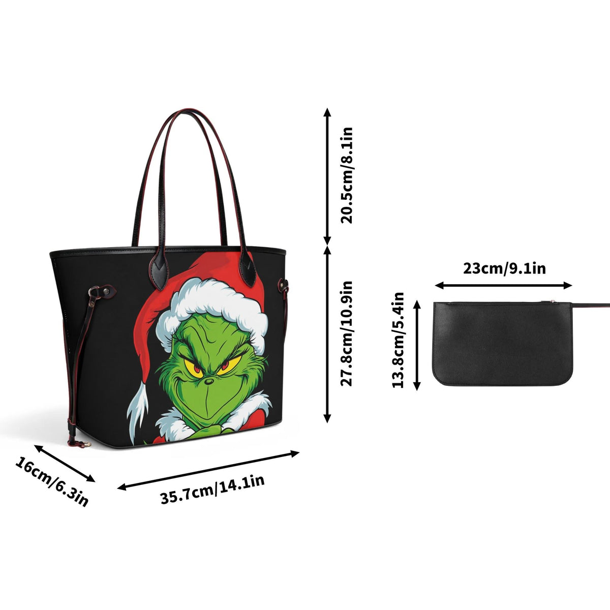 Christmas Grinch - Large capacity handbag