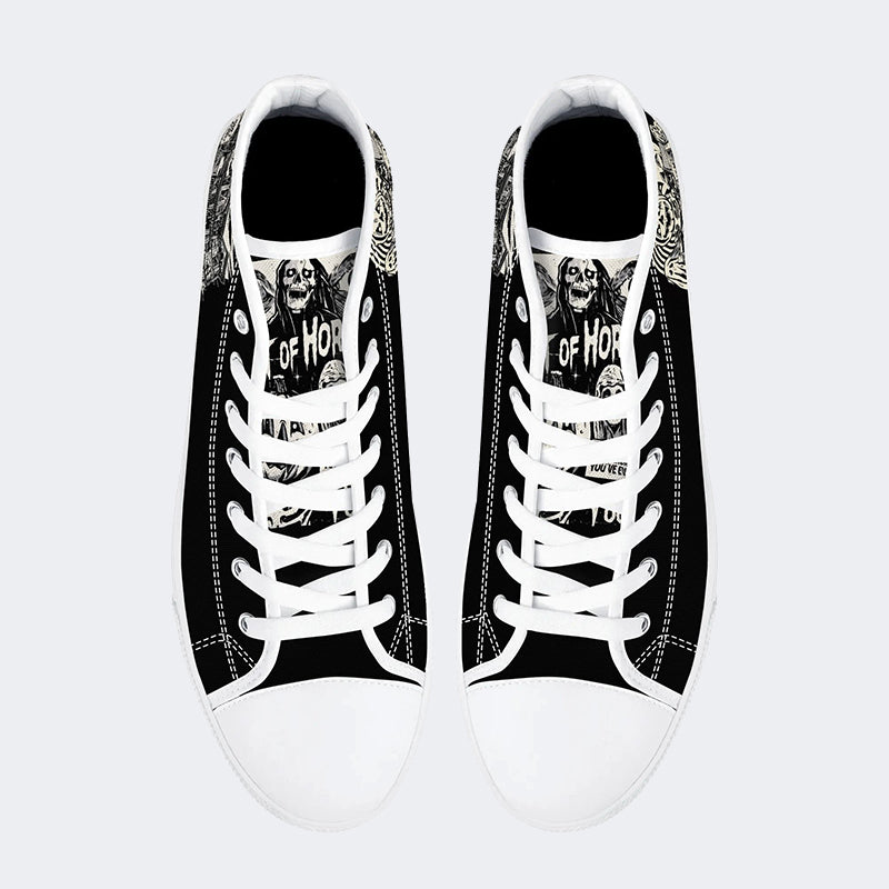 Unisex Halloween Horror Druck - High Top Canvas