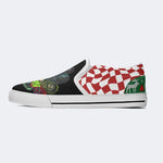 Horror Movie Vintage Print - Slip On Shoes
