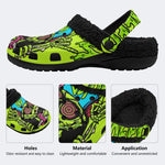 Toxic Trip - Fur Lined Slippers/Sandals
