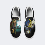 Horror Movie Vintage Graphic Print - Slip On Shoes