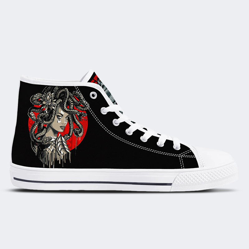 Medusa Print - High Top Canvas