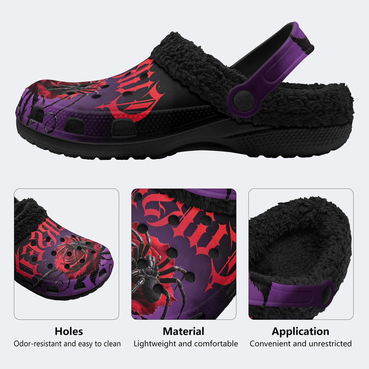 Dark Garden Trap - Fur Lined Slippers/Sandals