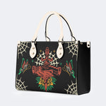 Trust No One Snake Print - Leather Handbag