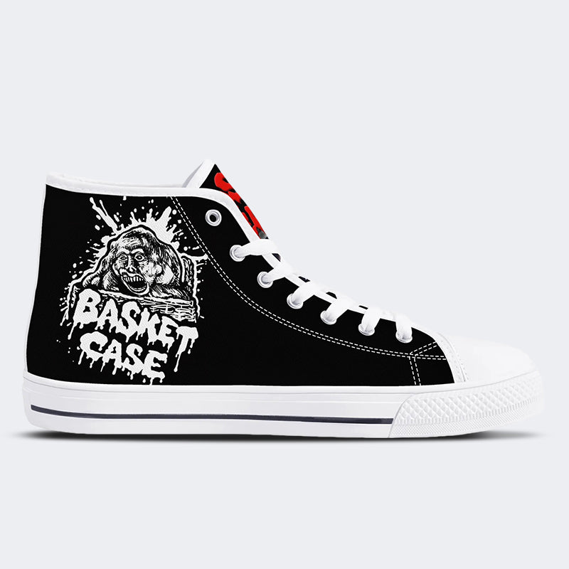 Unisex Zombie Basket Case Kunstdruck - High Top Canvas