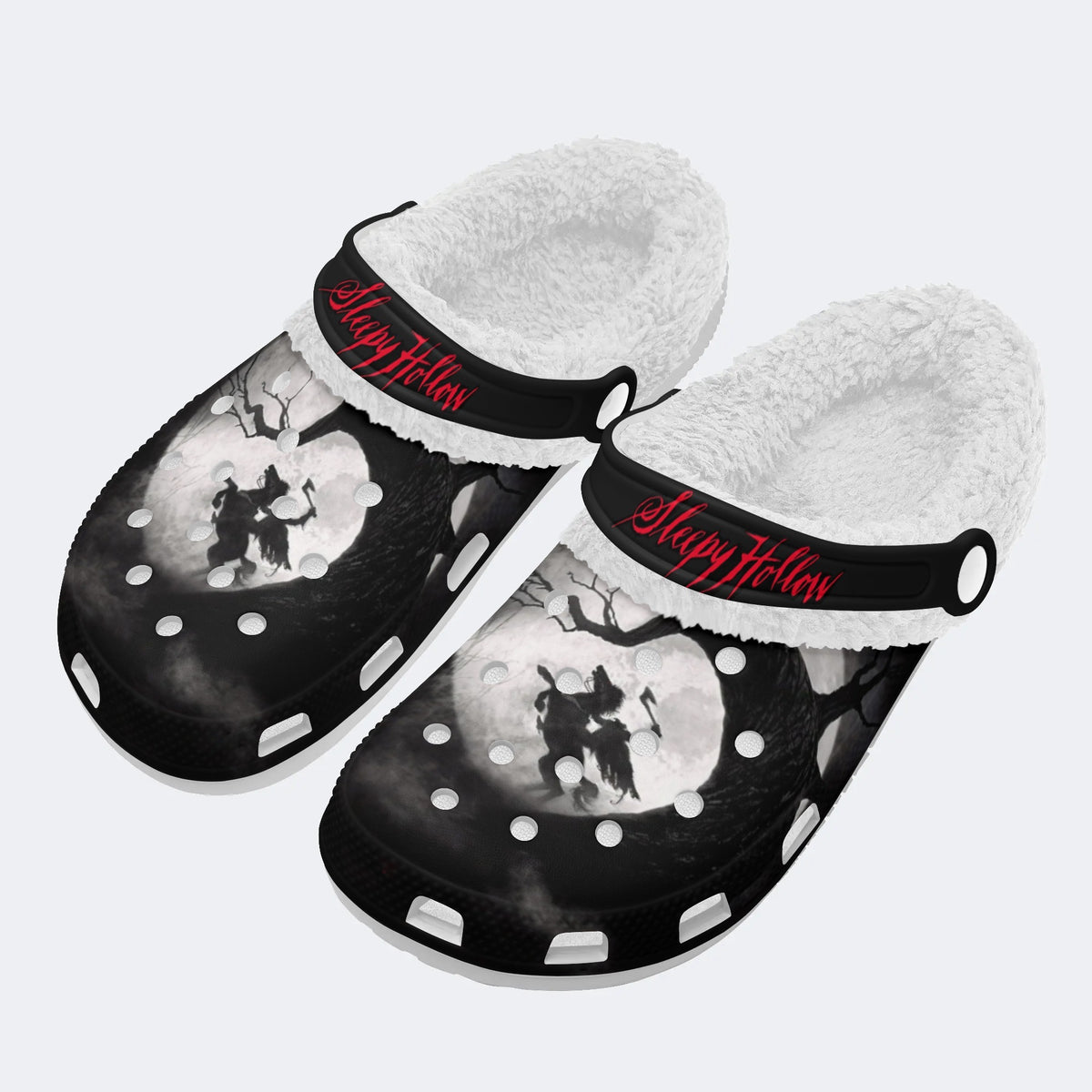 Horror Movie Graphic - Fur Lined Slippers