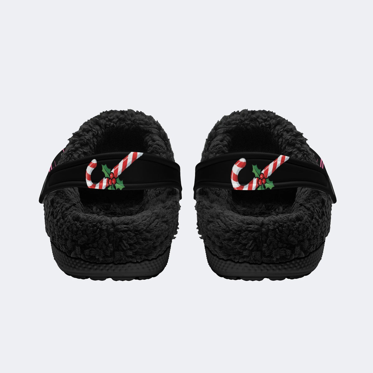 Gothmas Holiday Ghost‑ Fur Lined Slippers/Sandals