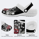 Unisex Horror Print - Fur Lined Slippers/Sandals