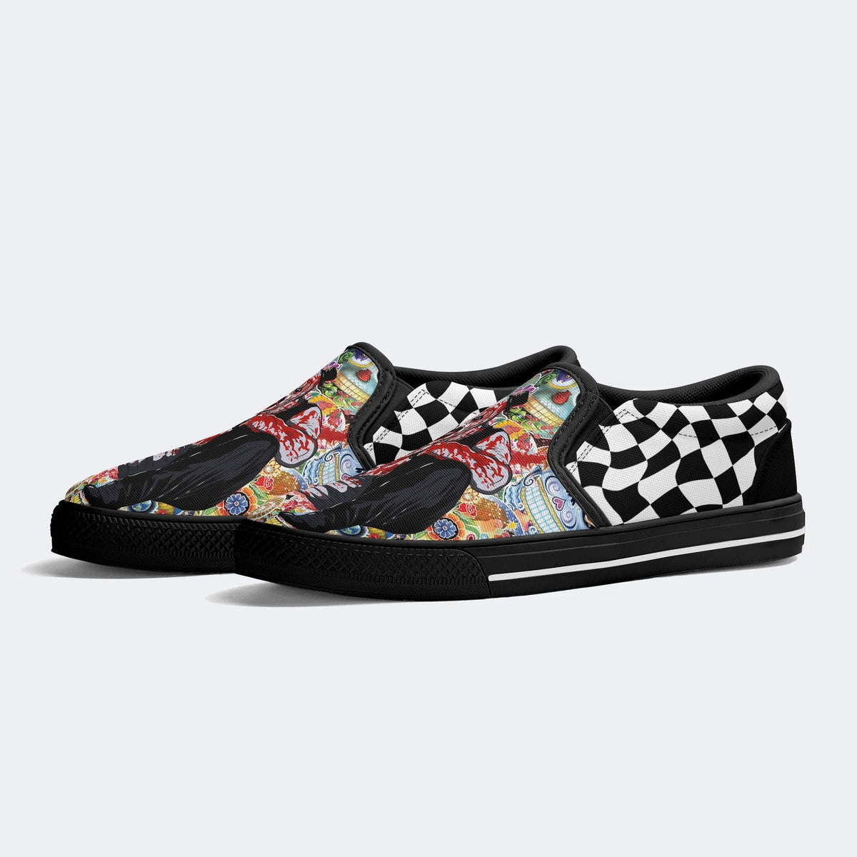 Unisex Horror Art Print - Slip On Shoes