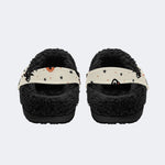 Cute Halloween Kitten - Fur Lined Slippers/Sandals