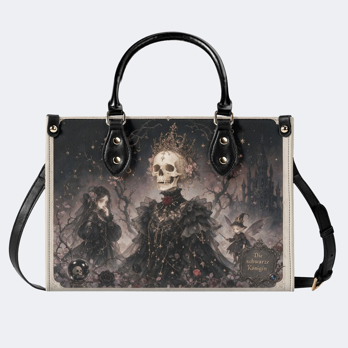 Die Schwarze Konigin Print Handbag Factory Direct Sales